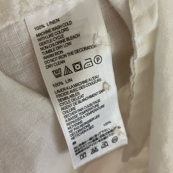 Tommy Bahama Relax White Linen Long Sleeve Button Down - Picture 4 of 10